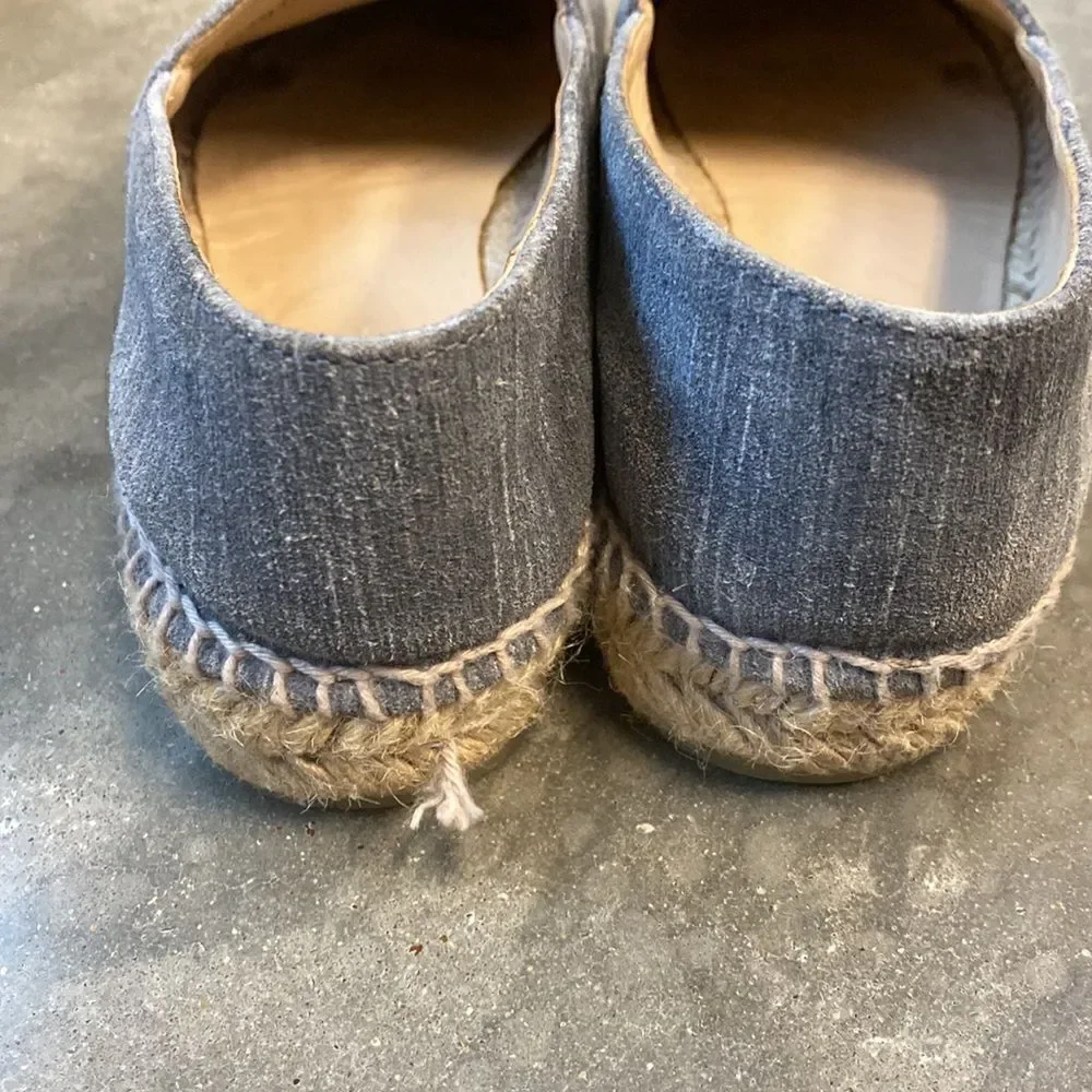 Chanel espadrilles light chambray 38